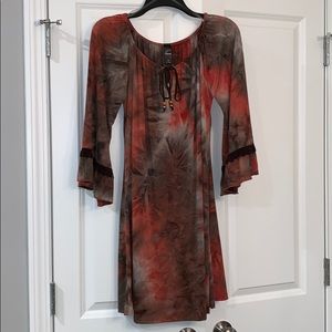 NWT! Tie Dye Fringe Dress